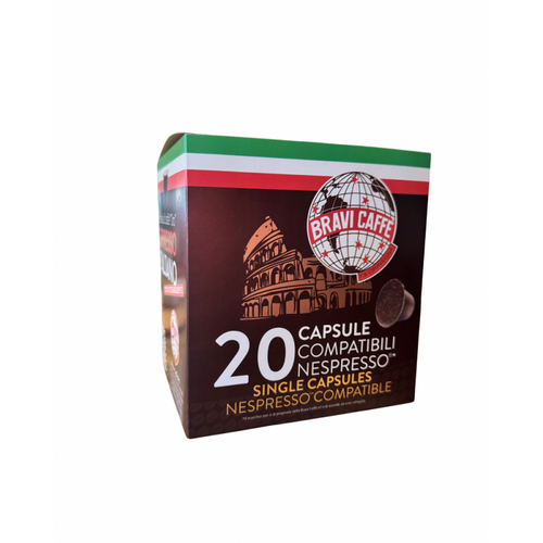 Capsule Comp. Nespresso Miscela TRADIZIONE – Confezione da 20 - Bravi Caffè
