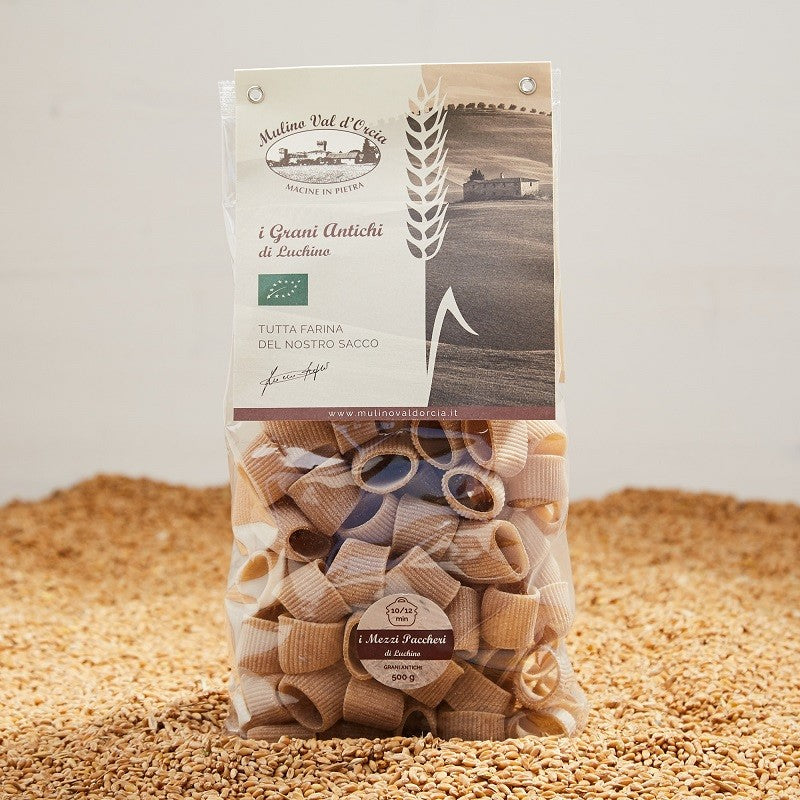 Mezzi paccheri (Semola integrale di grano duro)(500g)