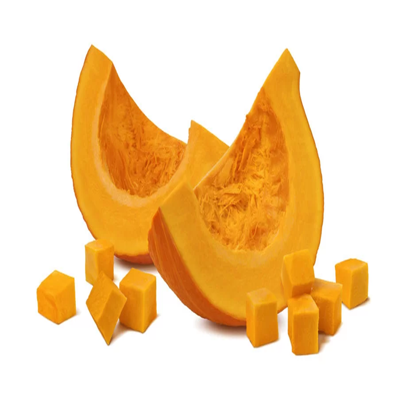 Zucca tagliata a cubetti